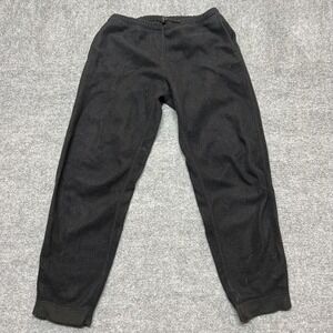 REI Pants Mens Large Black Fleece Sweatpants Elastic Waist Drawstring Lounge